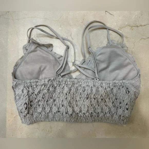 Wishlist Neutral Lace-Accent Small Bralette in Taupe - Picture 2 of 4